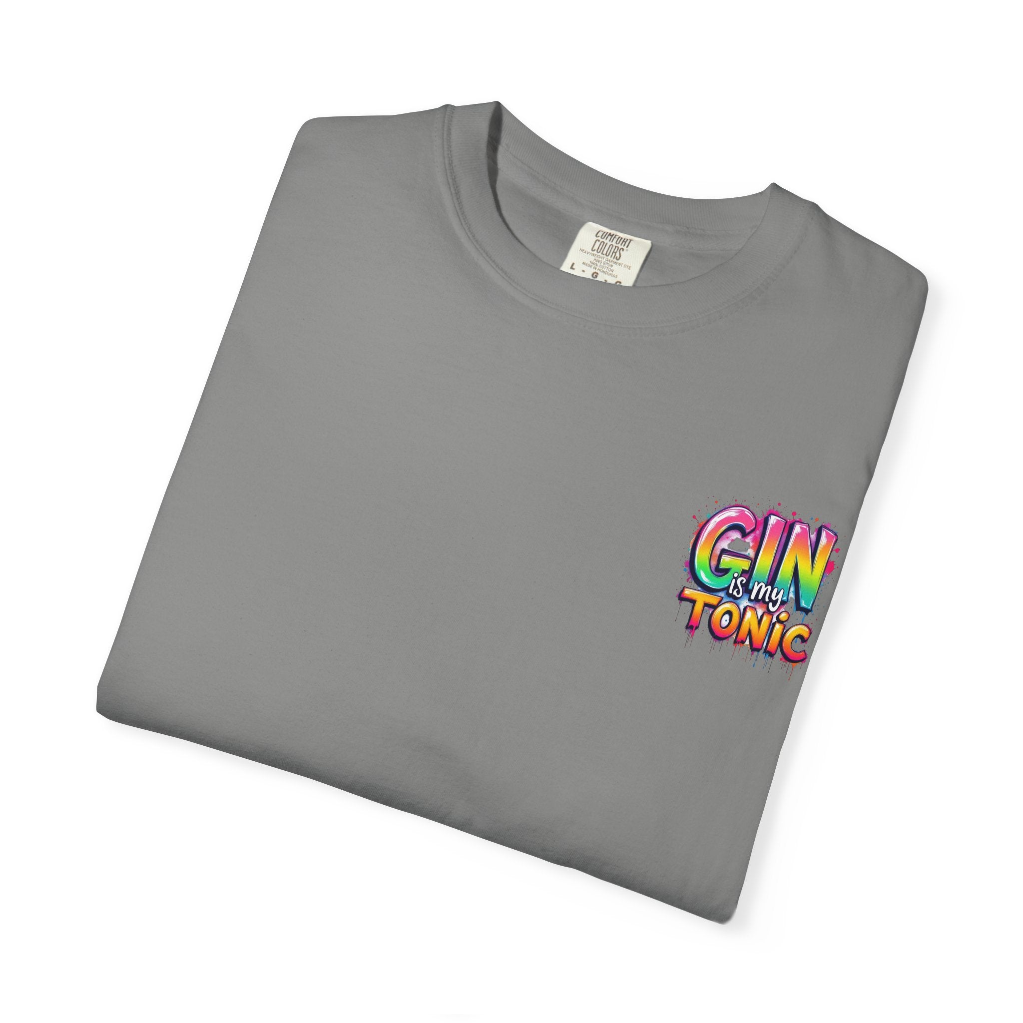 Gin is my Tonic Graphic T-Shirt, Unisex Vintage Tee, Perfect for Festivals, Beach Days, and Casual Wear, Gift for Sun Lovers
