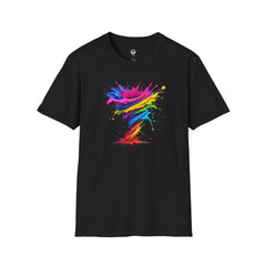 Vibrant Splash Art Tee, Colorful Unisex T-Shirt, Fun Graphic Tee, Summer Festival Top, Gift for Art Lovers, Casual Everyday Wear