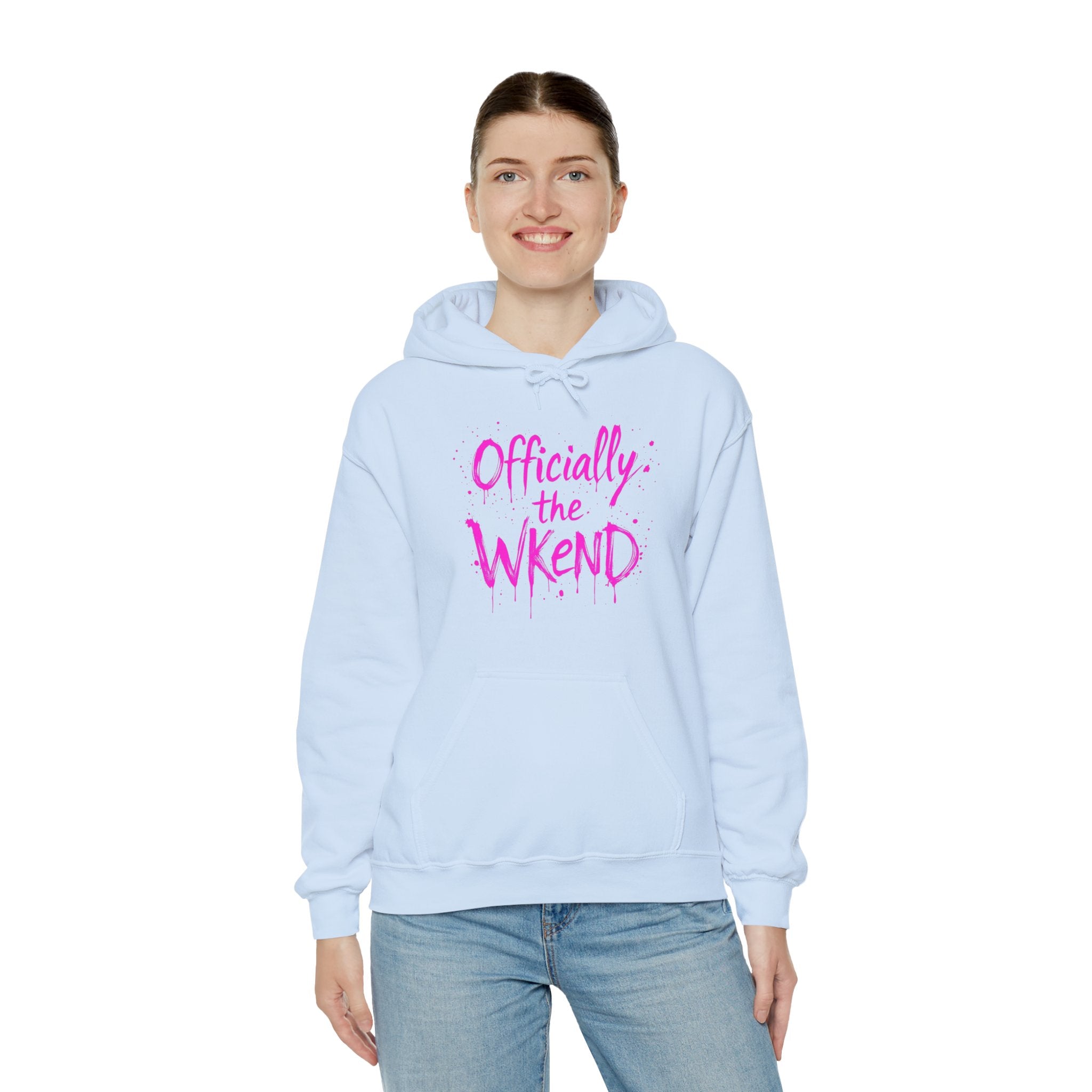 Officially the Wkend Hooded Sweatshirt, Unisex Weekend Sweatshirt, Cozy Hoodie for Relaxation, Ideal for Casual Outings, Perfect Gift [...]