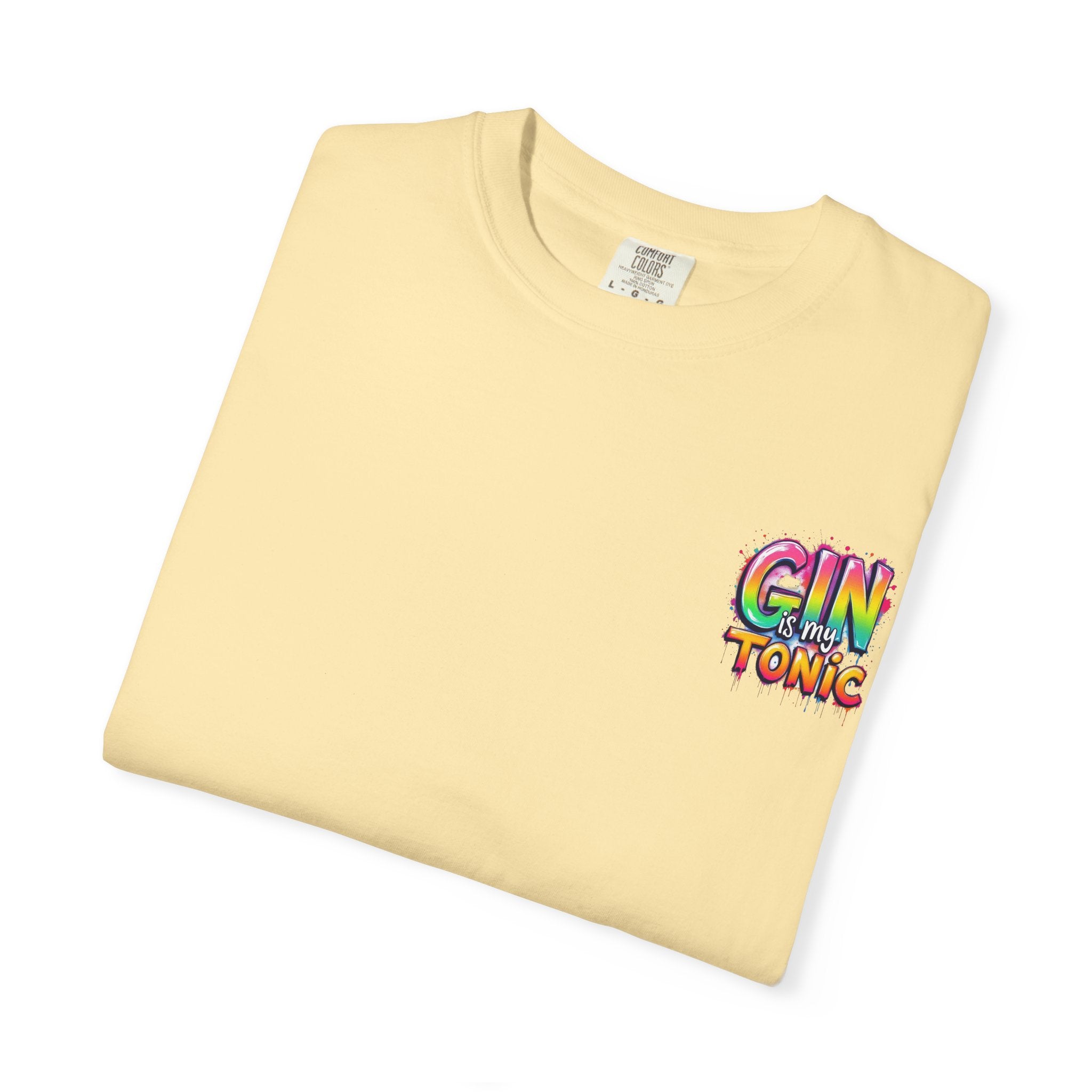 Gin is my Tonic Graphic T-Shirt, Unisex Vintage Tee, Perfect for Festivals, Beach Days, and Casual Wear, Gift for Sun Lovers