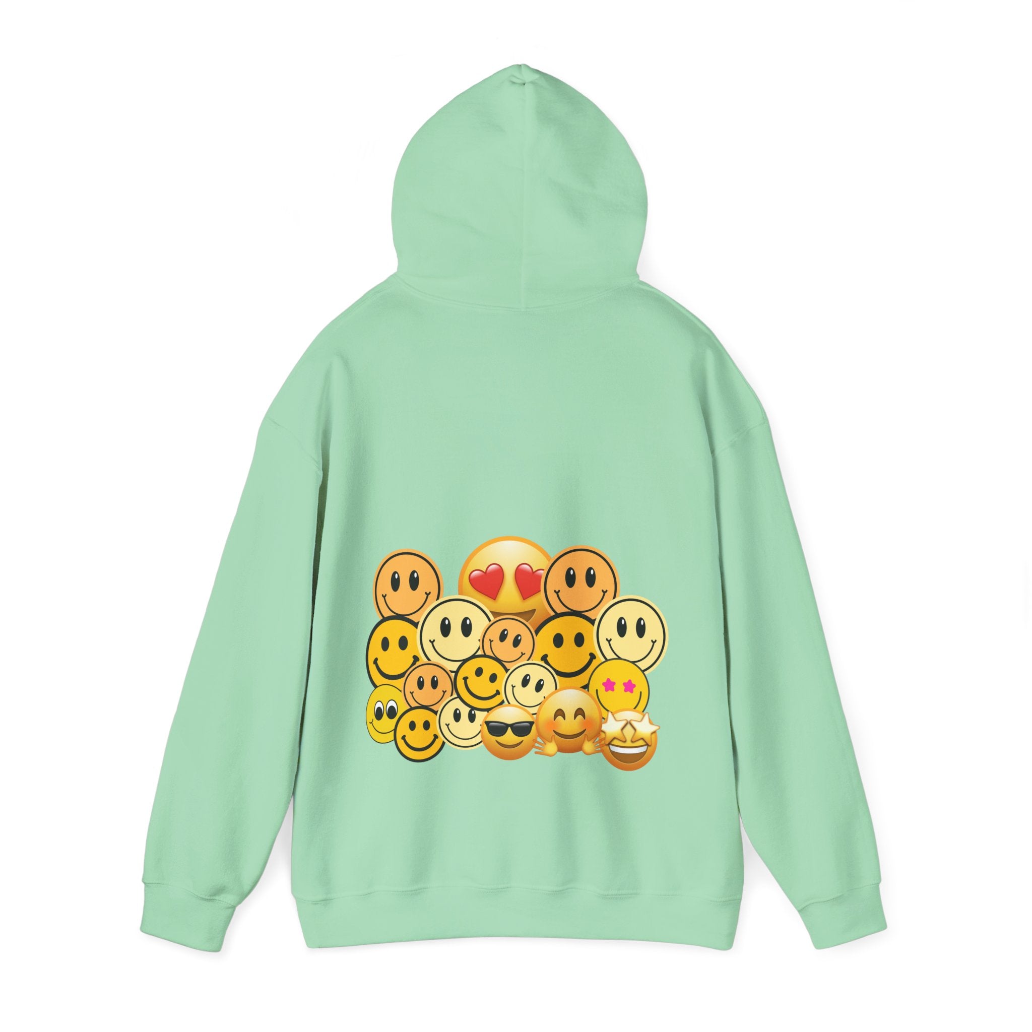 Smiley Faces Hooded Sweatshirt, Cozy Unisex Sweatshirt with Emoji Design, Casual Style, Gift for Friends, Fun Fashion, Perfect for [...]
