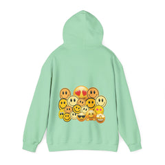 Smiley Faces Hooded Sweatshirt, Cozy Unisex Sweatshirt with Emoji Design, Casual Style, Gift for Friends, Fun Fashion, Perfect for [...]