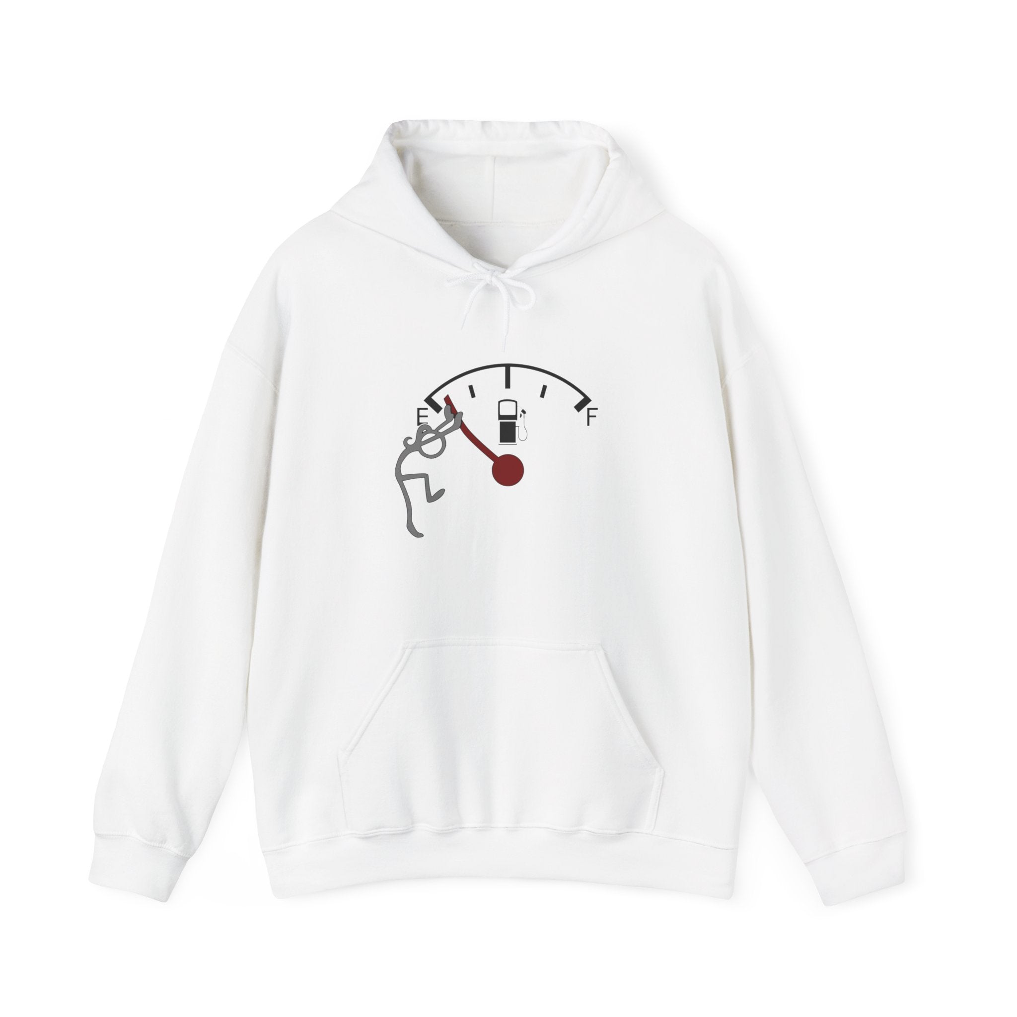 Fuel Gauge Graphic Hoodie, Unisex Sweatshirt for Gamers, Cozy Gift for Tech Lovers, Perfect for Casual Wear, Comfy Everyday Hoodie