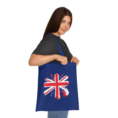 Union Jack Cotton Tote Bag, British Flag Tote, Eco-Friendly Shopping Bag, Travel and Everyday Use Bag, Gift for Patriots