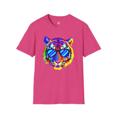 Colorful Tiger Graphic T-Shirt, Fun Apparel, Gift for Animal Lovers, Casual Wear, Summer Fashion, Festival Outfit