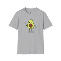 Cute Avocado Tee, Fun T-Shirt for Foodies, Gift for Friends, Cute Apparel, Casual Wear, Summer Outfit