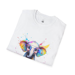 Cute Elephant Graphic T-Shirt, Fun Animal Tee, Gift for Animal Lovers, Casual Wear, Birthday, Eco-Friendly Cotton