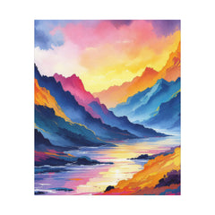 Vibrant Landscape Canvas Art Wraps - 16" Wall Decor for Nature Lovers