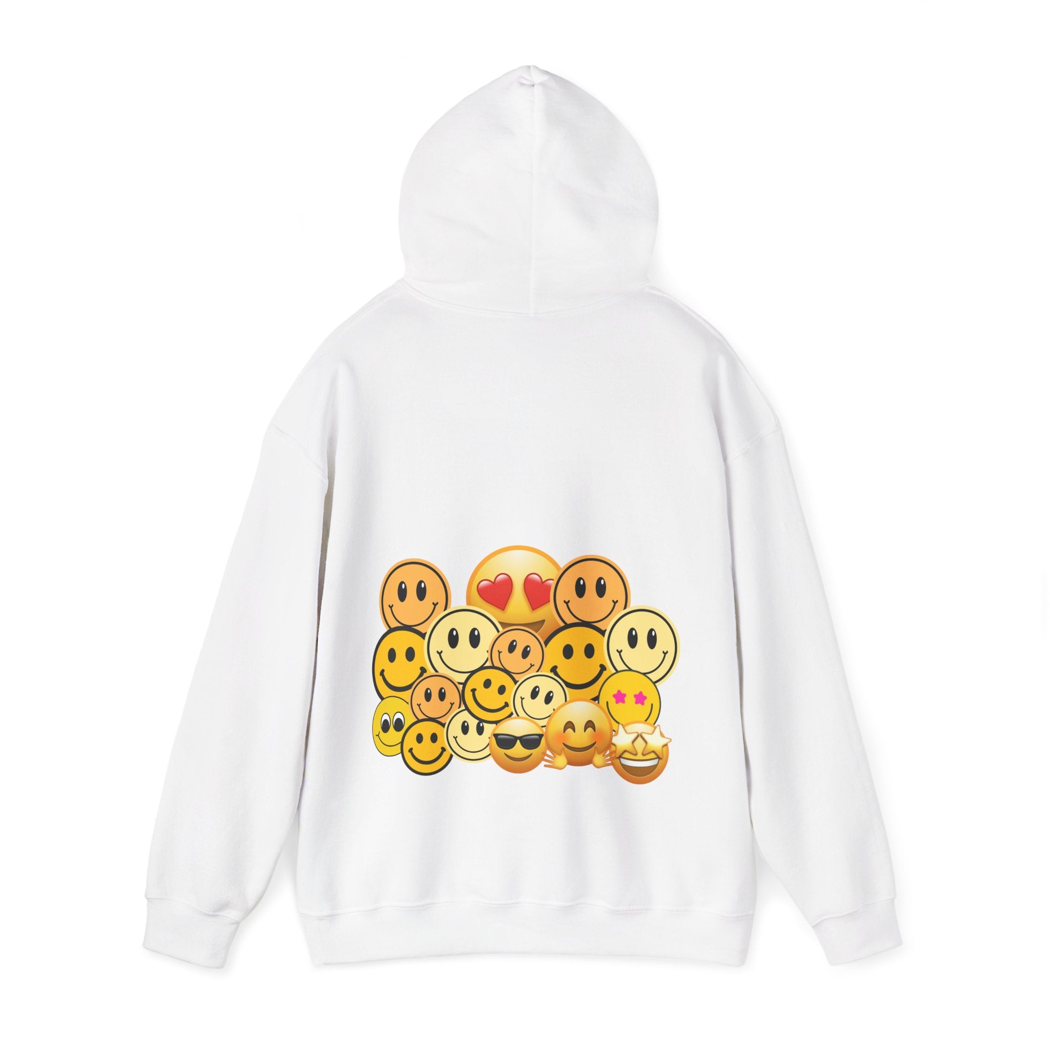 Smiley Faces Hooded Sweatshirt, Cozy Unisex Sweatshirt with Emoji Design, Casual Style, Gift for Friends, Fun Fashion, Perfect for [...]