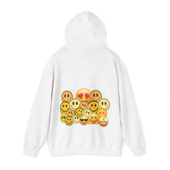 Smiley Faces Hooded Sweatshirt, Cozy Unisex Sweatshirt with Emoji Design, Casual Style, Gift for Friends, Fun Fashion, Perfect for [...]