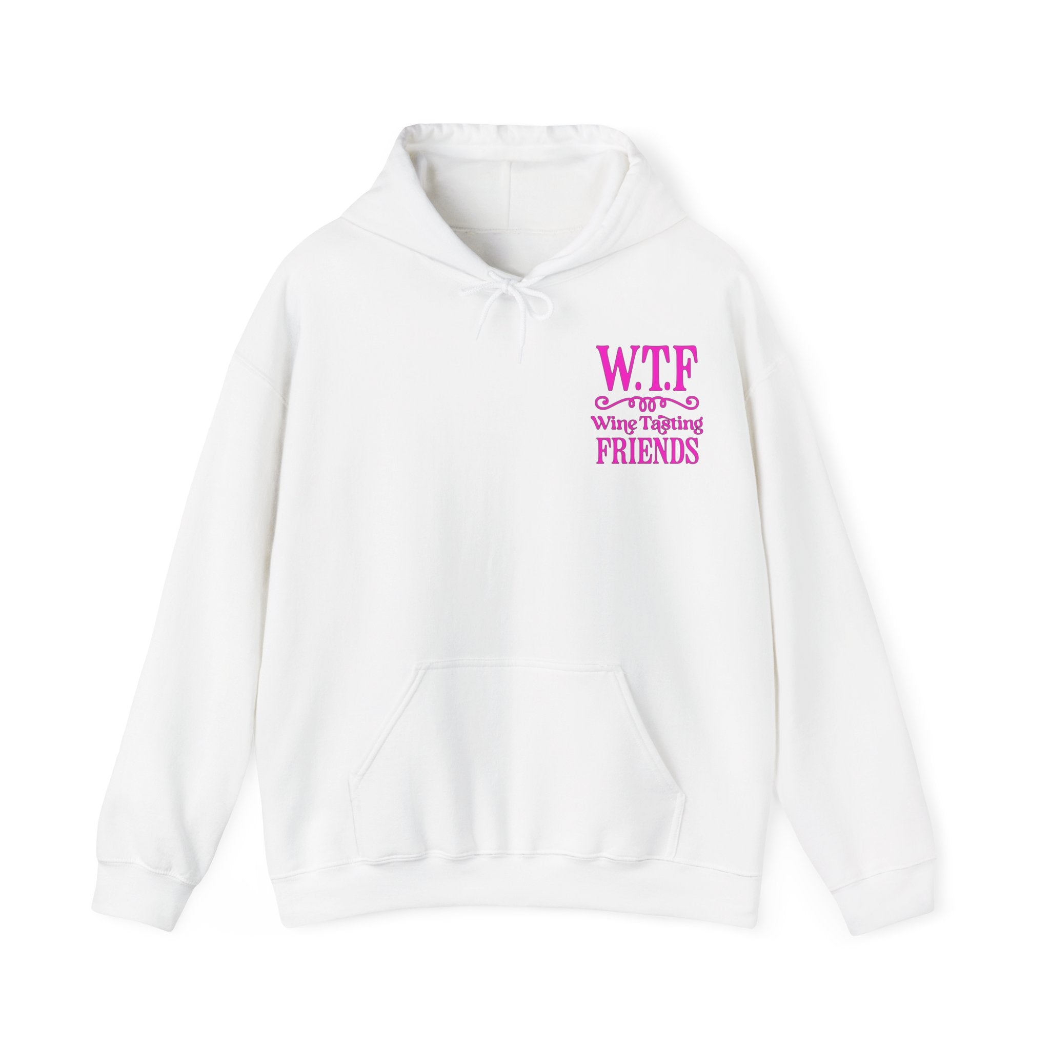 W.T.F. Wine Tasting Friends Hoodie - Unisex Heavy Blend Sweatshirt for Wine Lovers, Gift for Friends, Cozy Apparel for Tastings, Wine [...]