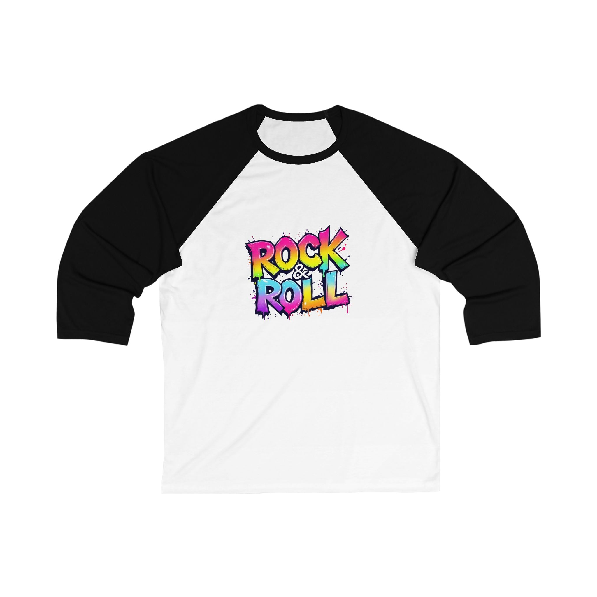 Rock & Roll Unisex Baseball Tee, Vintage Music Shirt, Fun Gift for Musicians, Concert Outfit, Retro Graphic Tee, Festive Apparel