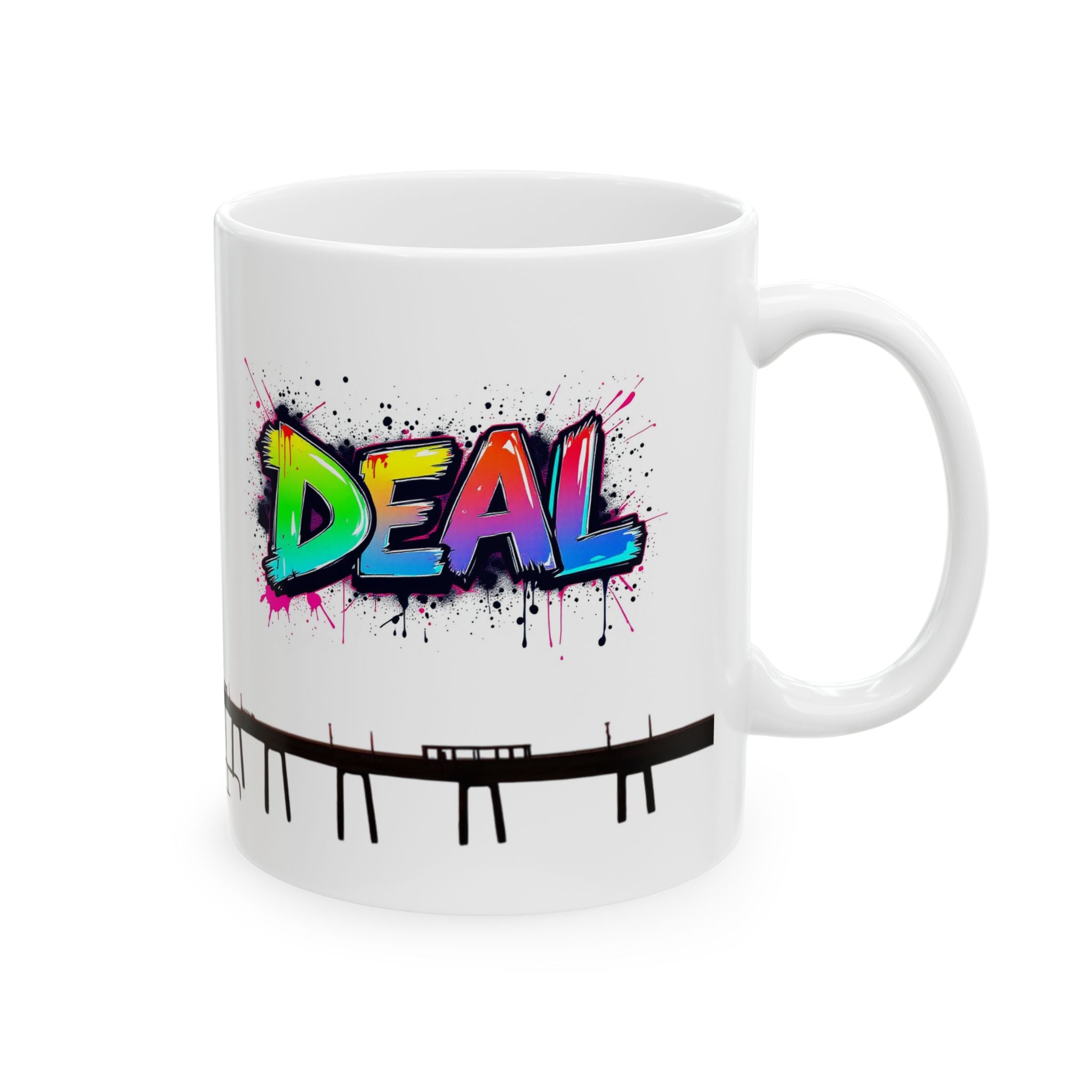 Colorful Splash Ceramic Mug - 11oz & 15oz - Perfect Gift for Coffee Lovers