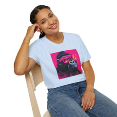 Retro Gorilla Graphic T-Shirt, Fun Animal Tee, Unisex Casual Wear, Birthday Gift, Summer Styles, Festival Fashion