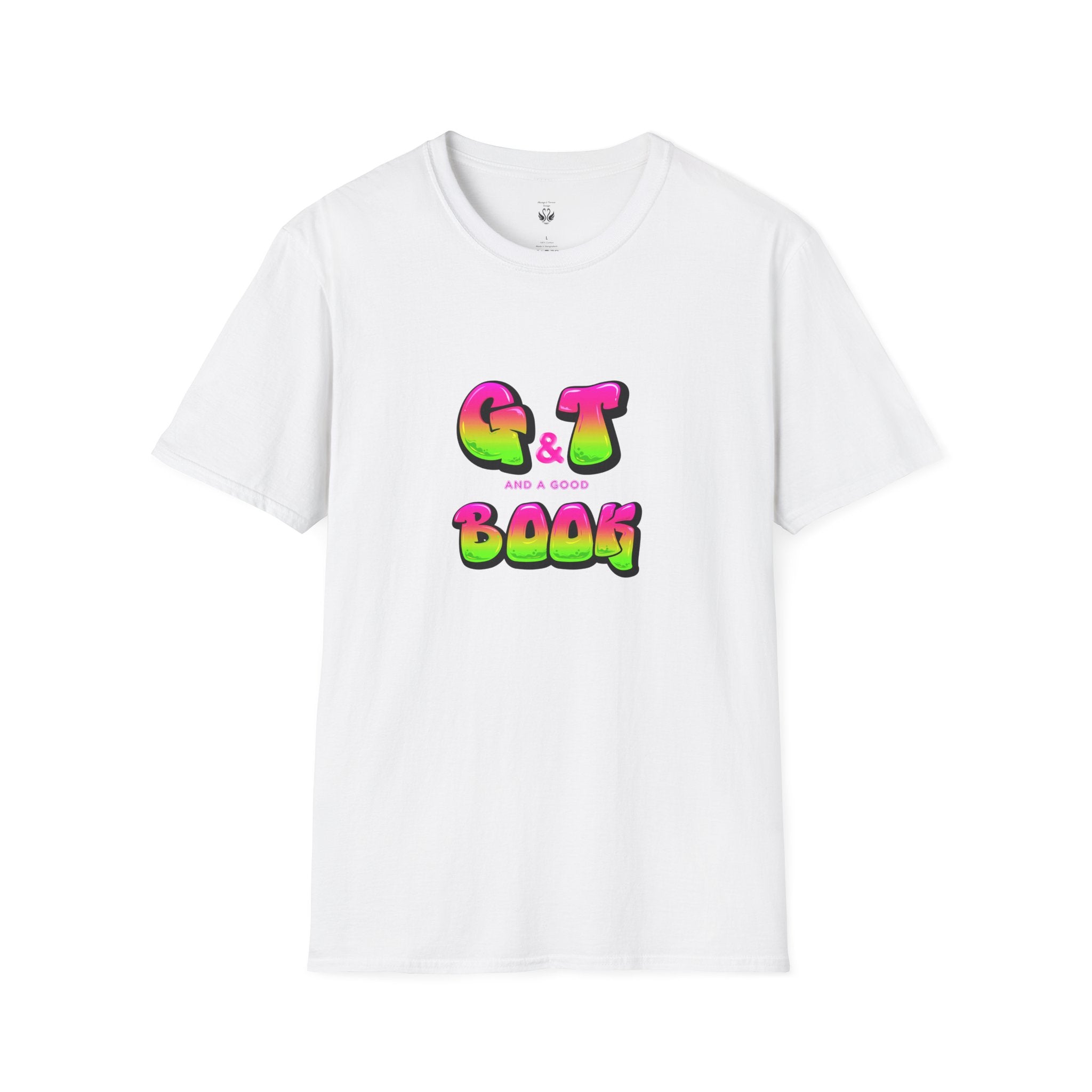 Colorful G&T Book Lover Unisex T-Shirt, Summer Vibes Tee, Gift for Readers, Casual Wear, Fun Graphic Top