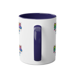 Colorful Graffiti Coffee Mug - 11oz Two-Tone "DEAL Canterbury"