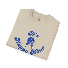 Unisex Happy Hour T-Shirt, Perfect for Parties, Casual Outings, Gifts, and Celebrations