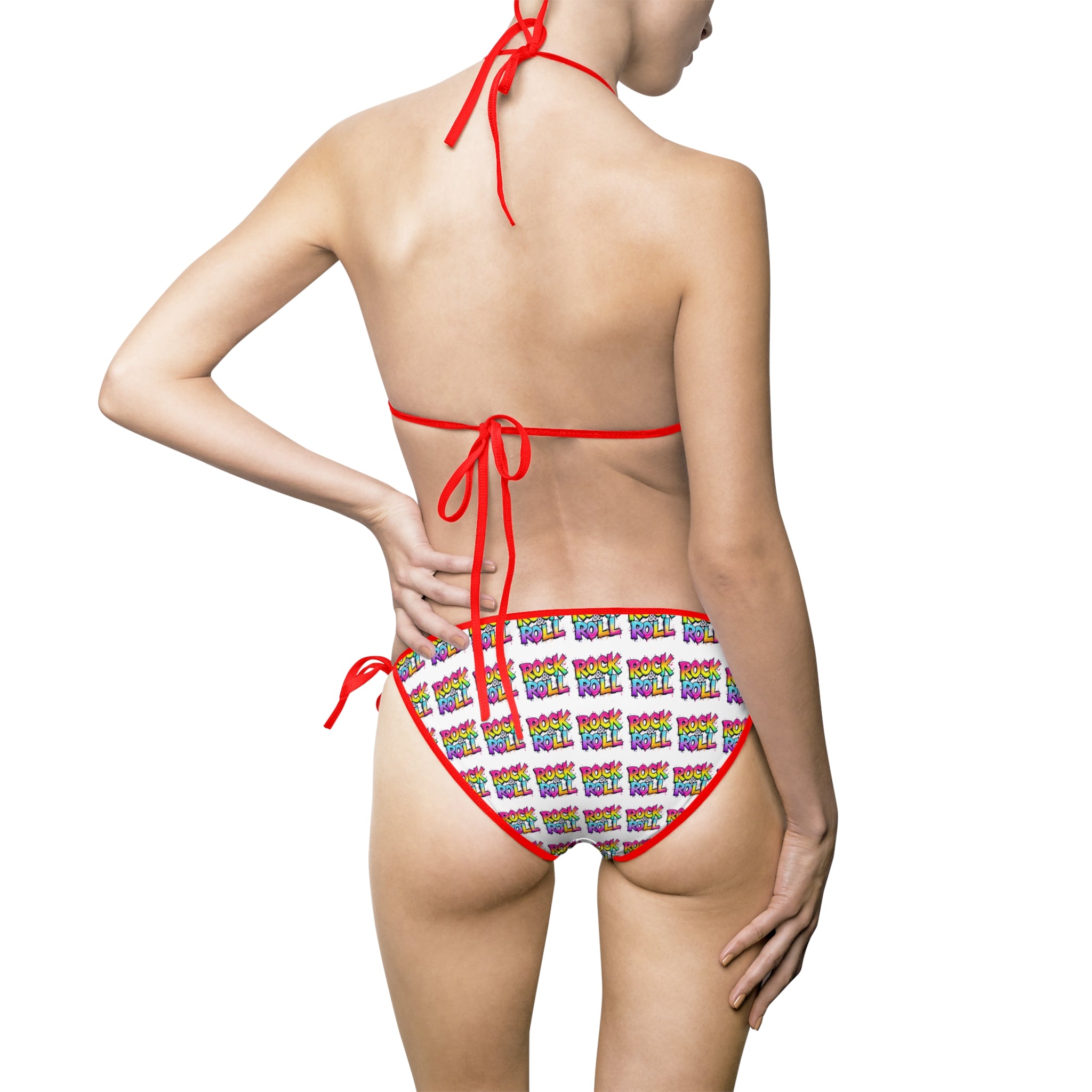 Colorful Women's Triangle Bikini Swimsuit - Perfect for Summer Beaches & Pool Parties