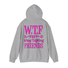 W.T.F. Wine Tasting Friends Hoodie - Unisex Heavy Blend Sweatshirt for Wine Lovers, Gift for Friends, Cozy Apparel for Tastings, Wine [...]