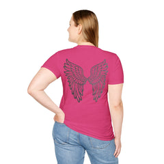 Angel Wings Unisex T-Shirt, Softstyle Tee, Cute Gift, Casual Wear, Inspirational Shirt, Everyday Comfort