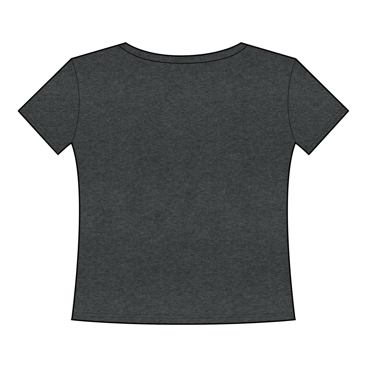 Paris Heart Graphic Tee - Women's Curvy Fine Jersey T-Shirt