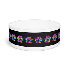 Colorful Paw Print Pet Bowl - Perfect for Pet Lovers!
