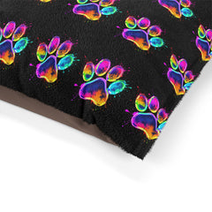 Colorful Paw Print Pet Bed - Cozy and Stylish Dog Bed for Pet Lovers