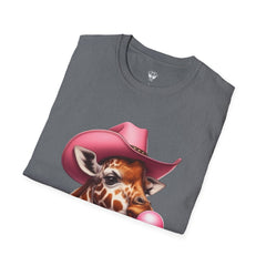 Whimsical Giraffe T-Shirt, Fun Casual Tee, Gifts for Animal Lovers, Birthday Apparel, Cute Graphic Shirt