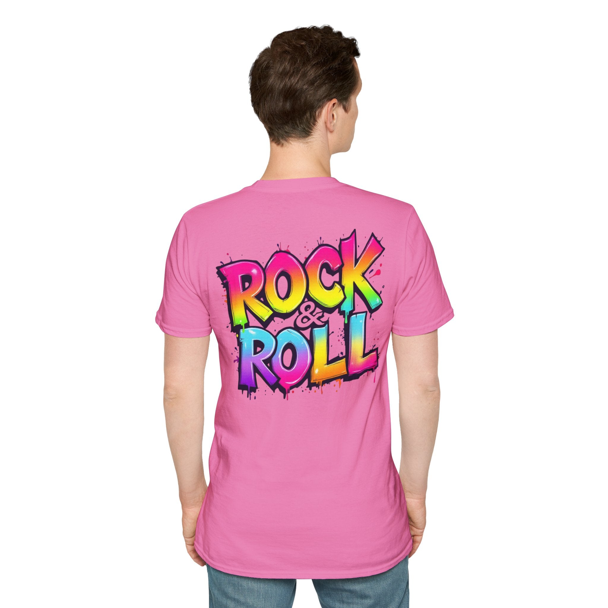 Colorful Rock & Roll Unisex T-Shirt, Vintage Music Tee, Festival Shirt, Gift for Music Lovers, Concert Apparel