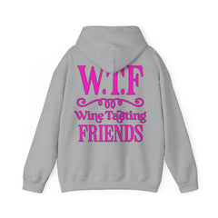W.T.F. Wine Tasting Friends Hoodie - Unisex Heavy Blend Sweatshirt for Wine Lovers, Gift for Friends, Cozy Apparel for Tastings, Wine [...]