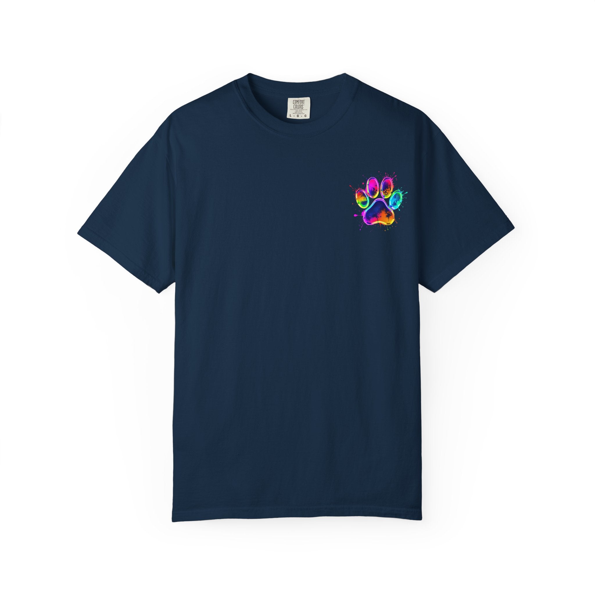 Paw print Graphic T-Shirt, Unisex Vintage Tee, Perfect for Festivals, Beach Days, and Casual Wear, Gift for Sun Lovers