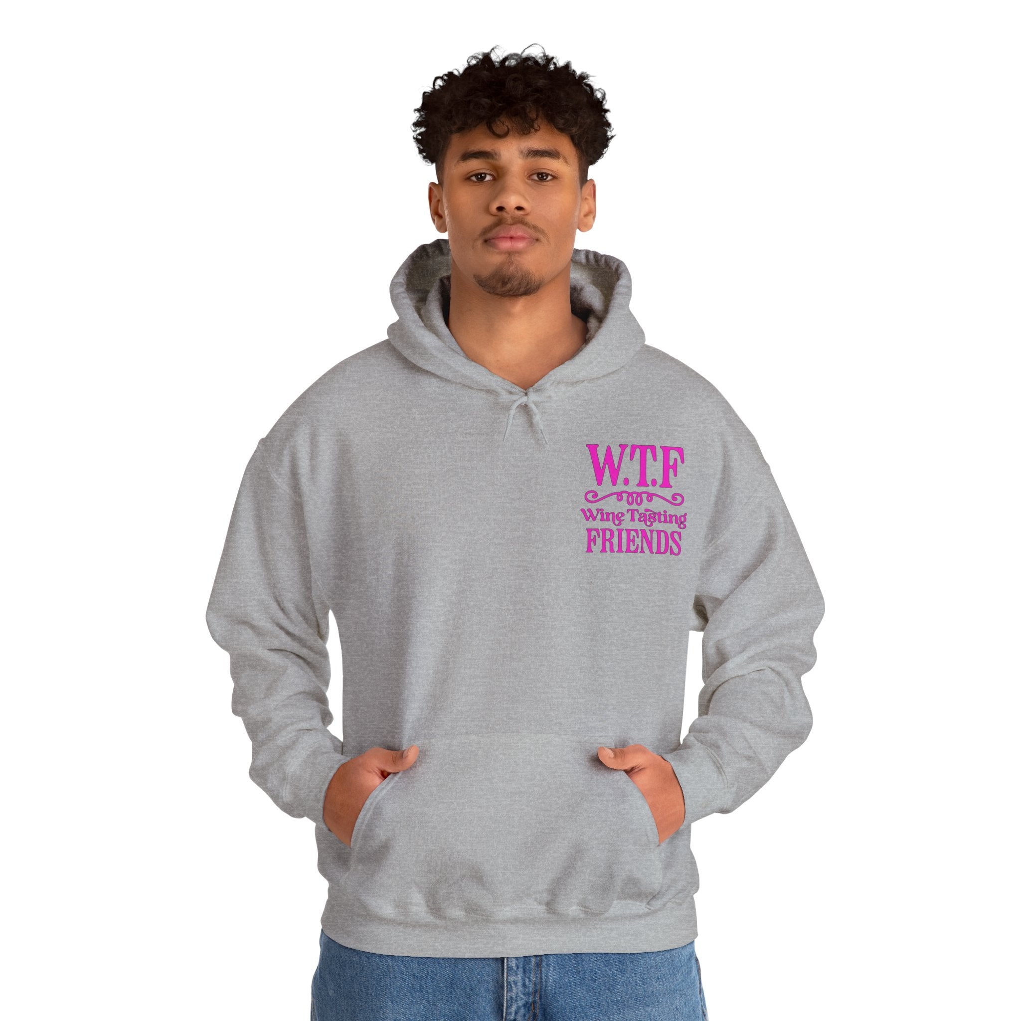 W.T.F. Wine Tasting Friends Hoodie - Unisex Heavy Blend Sweatshirt for Wine Lovers, Gift for Friends, Cozy Apparel for Tastings, Wine [...]