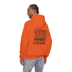 Racing-Themed Hooded Sweatshirt, Ideal for Race Fans, Comfortable, Casual Wear, Great Gift for Motorsports Enthusiasts, Unisex Design