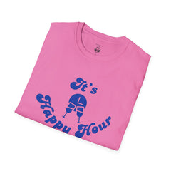 Unisex Happy Hour T-Shirt, Perfect for Parties, Casual Outings, Gifts, and Celebrations