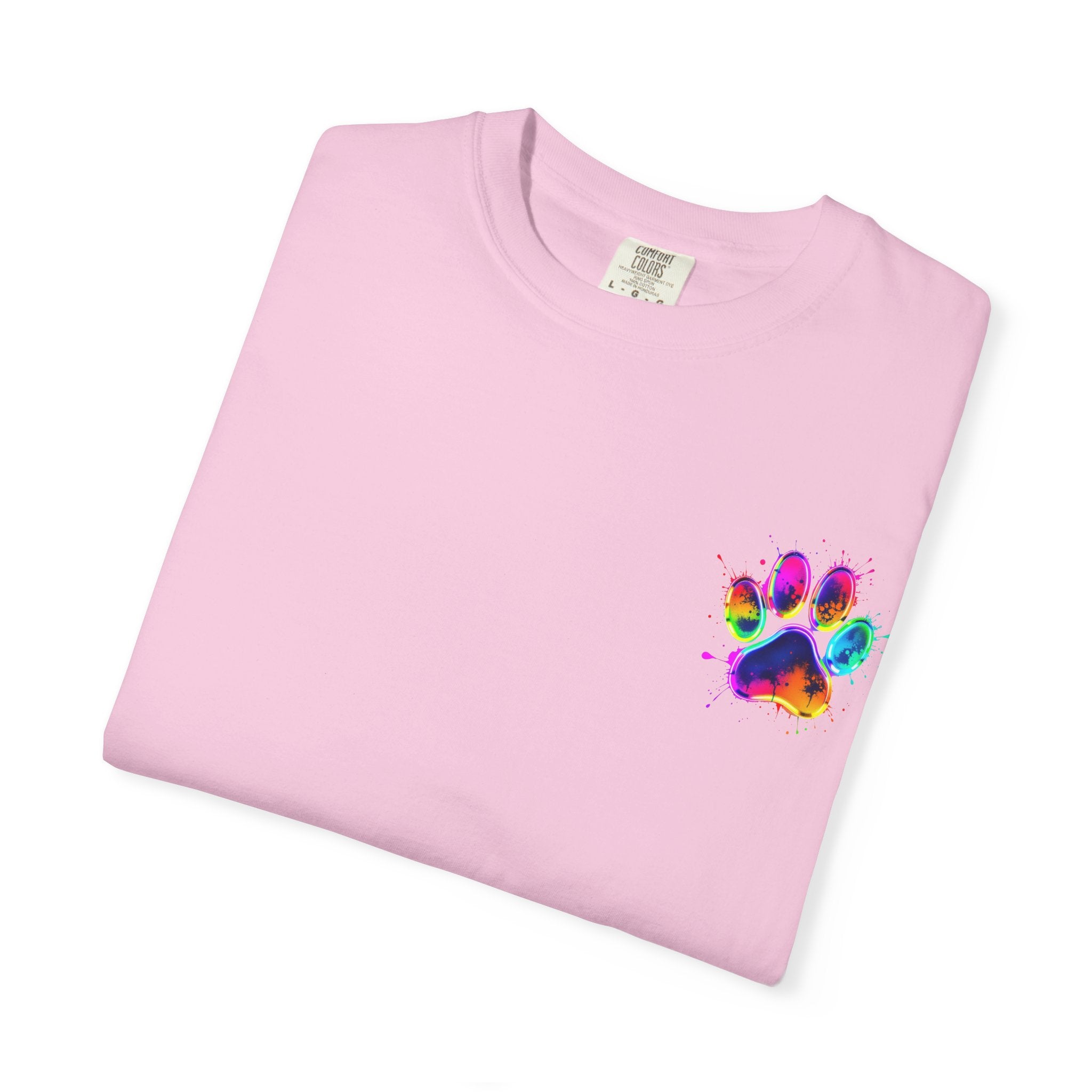 Paw print Graphic T-Shirt, Unisex Vintage Tee, Perfect for Festivals, Beach Days, and Casual Wear, Gift for Sun Lovers