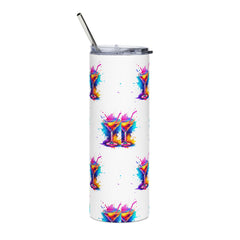 Colorful Martini Stainless Steel Tumbler - 20oz, Perfect for Parties & Celebrations