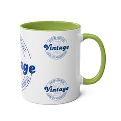 Vintage Limited Edition Two-Tone Coffee Mug - Aged to Perfection