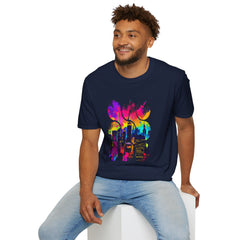 Vibrant Abstract Art T-Shirt | Unisex Graphic Tee, Casual Wear, Birthday Gift, Art Lovers Gift, Unique Fashion Statement