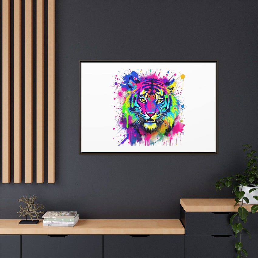 Vibrant Tiger Canvas Print - Framed Art for Bold Decor