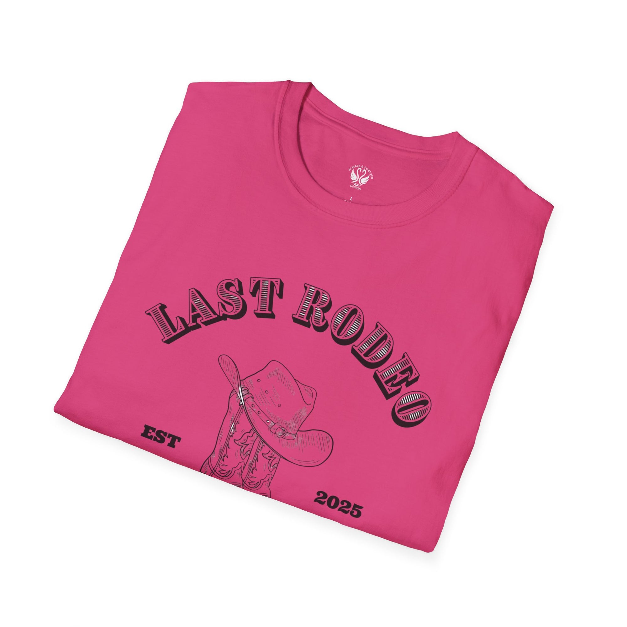 Last Rodeo Unisex Softstyle T-Shirt, Vintage Western Tee, Country Music Shirt, Nashville Souvenir, Festival Apparel