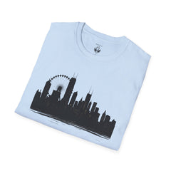 Skyline Unisex T-Shirt | City Lover Tee, Urban Art Shirt, Gift for Travelers, Vibrant Summer Apparel, Graphic T-Shirt