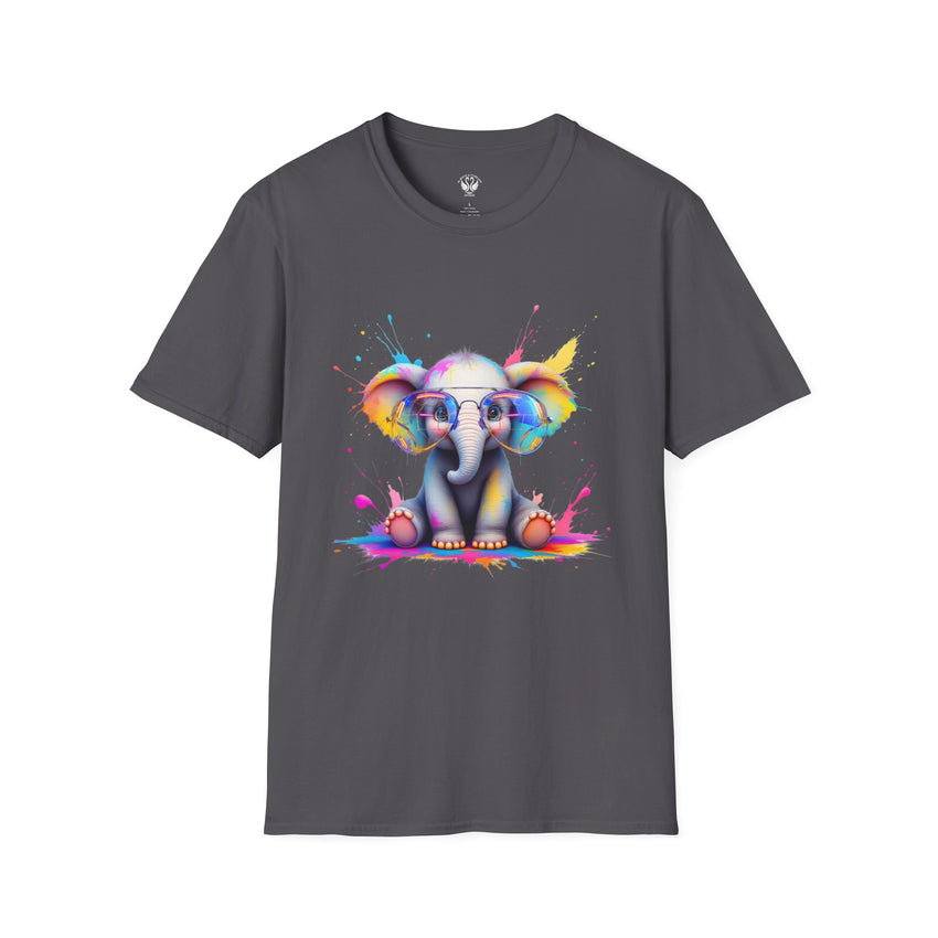 Cute Elephant Graphic T-Shirt, Fun Animal Tee, Gift for Animal Lovers, Casual Wear, Birthday, Eco-Friendly Cotton