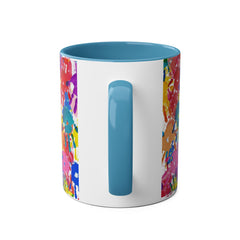 Vibrant Handprint Coffee Mug - 11oz Colorful Gift for Kids & Families