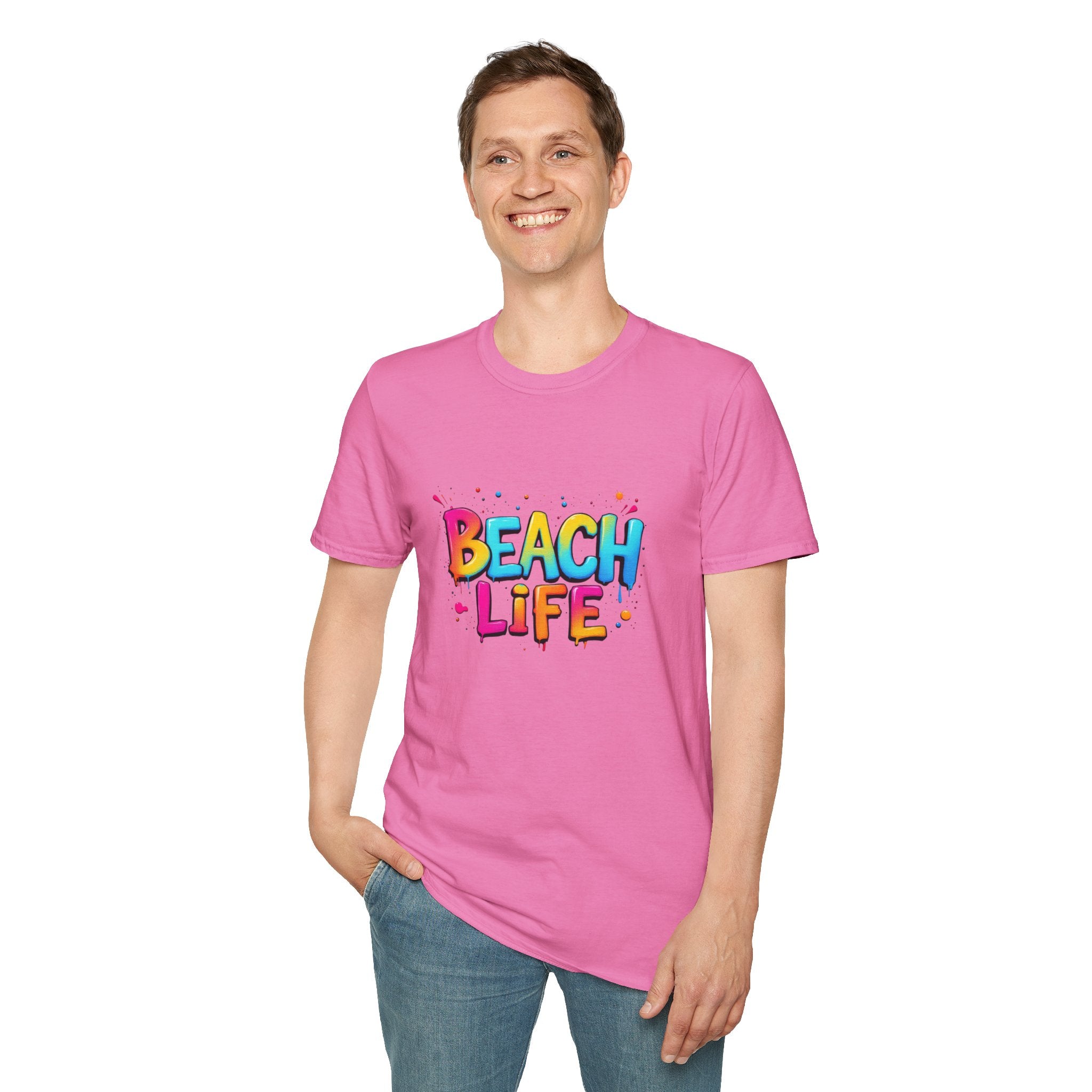 Beach Life Unisex Softstyle T-Shirt, Summer Vibes, Casual Wear, Beach Vacation, Gift for Beach Lovers