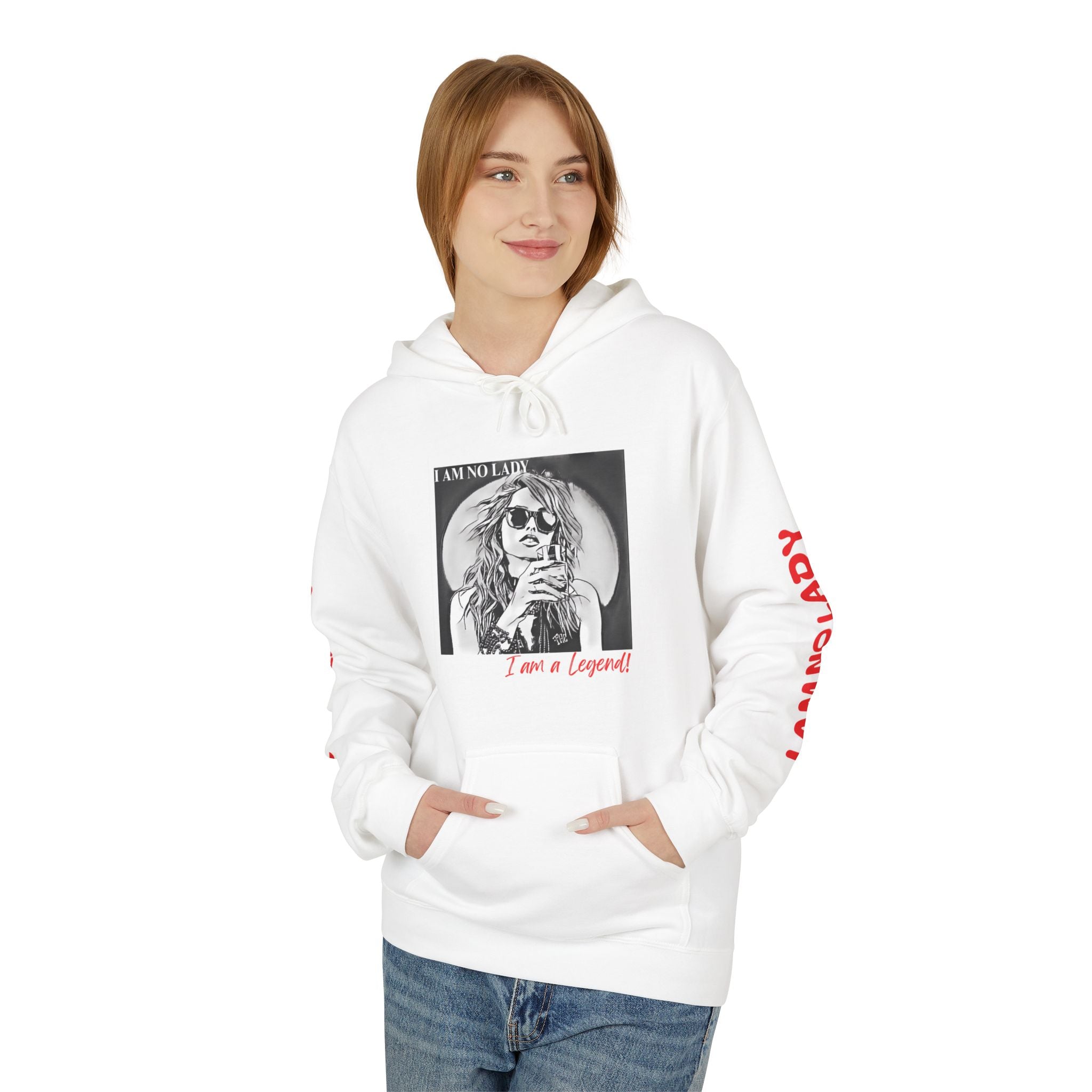 Legendary Spirit Hoodie - Unisex Fleece Sweatshirt, Motivational Gift, Trendy Streetwear, Perfect for Casual Days, Unique Statement Piece