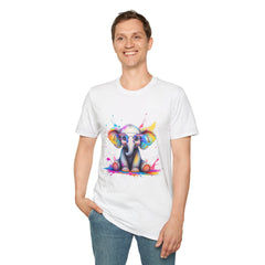 Cute Elephant Graphic T-Shirt, Fun Animal Tee, Gift for Animal Lovers, Casual Wear, Birthday, Eco-Friendly Cotton