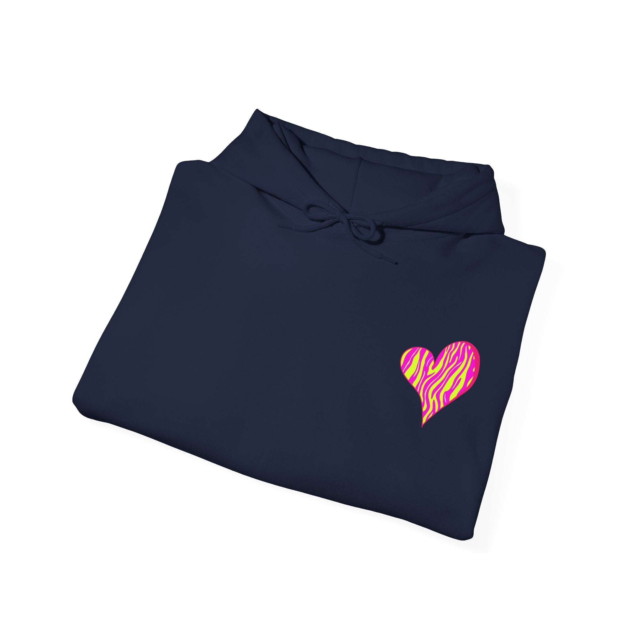 Vibrant Heart Print Hoodie - Funky Sweatshirt for Cozy Days, Perfect for Gifts, Casual Wear, Festivals, and Everyday Comfort