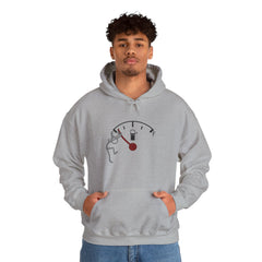 Fuel Gauge Graphic Hoodie, Unisex Sweatshirt for Gamers, Cozy Gift for Tech Lovers, Perfect for Casual Wear, Comfy Everyday Hoodie