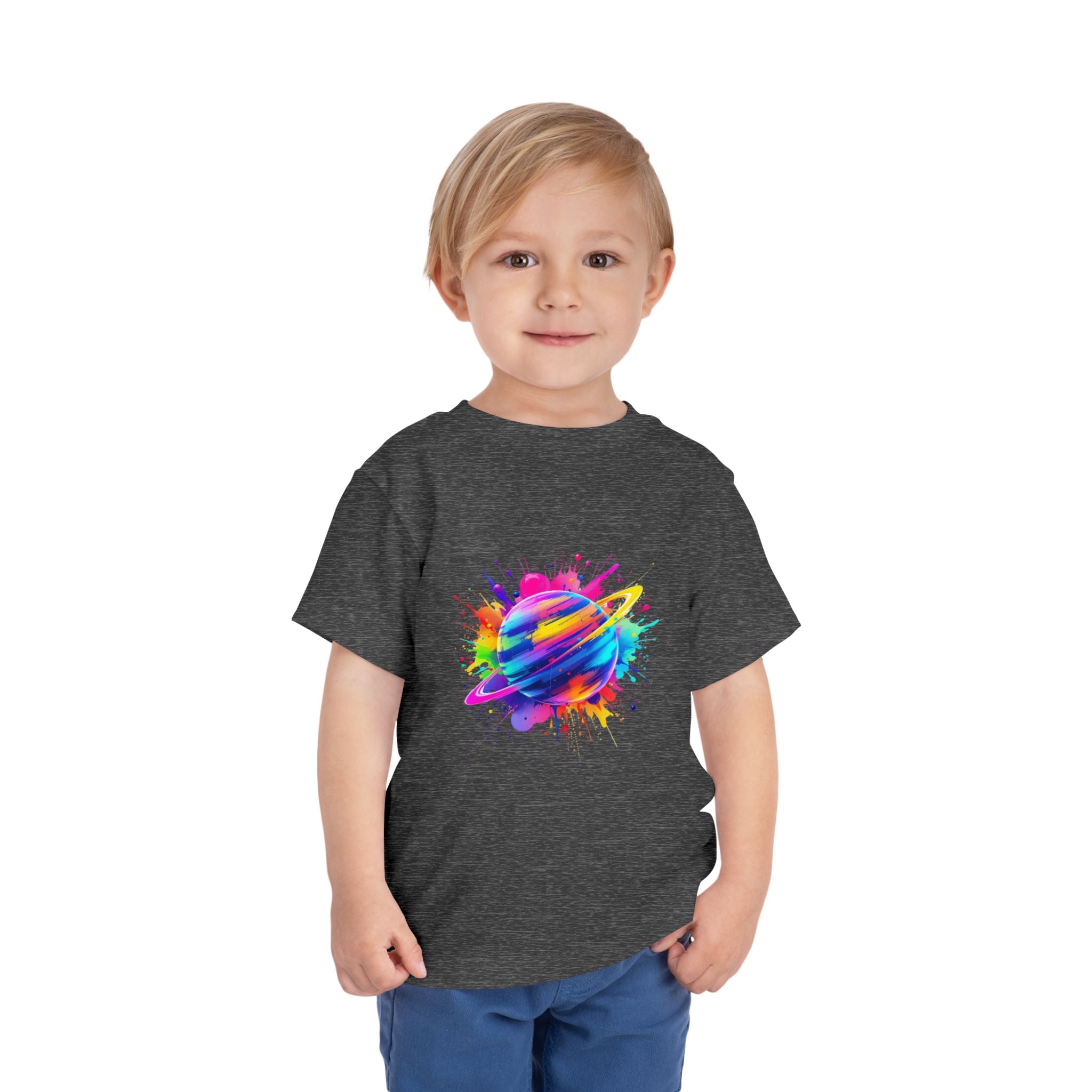 Colorful Planet Toddler Short Sleeve Tee - Fun & Playful Kids Shirt