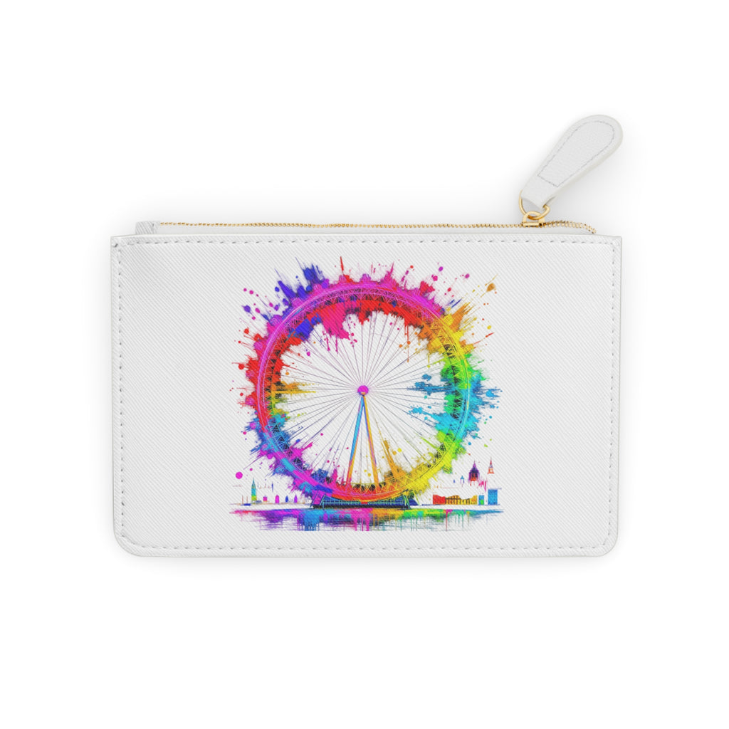Colorful London Eye Mini Clutch Bag - Vibrant Travel Accessory